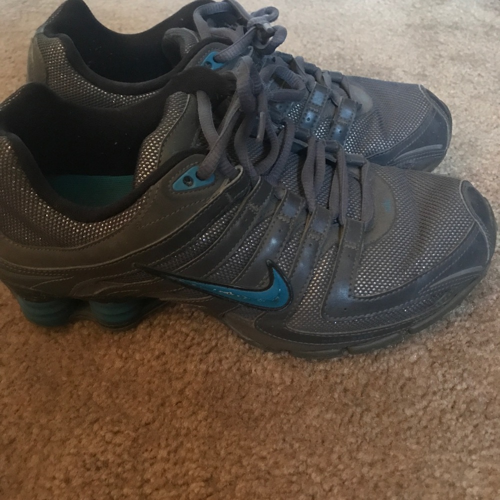 Sparkly grey Nike sneakers